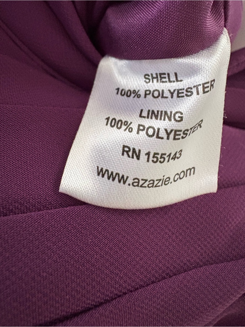 AZAZIE Purple Chiffon Dress Short Ruffle Sleeved Formal Bridal Midi Dress A12 - Picture 3 of 9